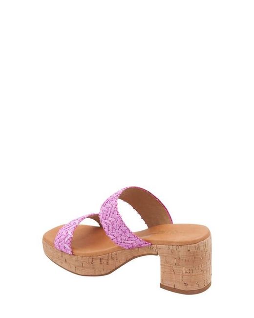 Andre Assous Pink Cairo Platform Sandal