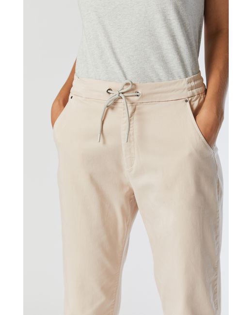 Mavi Natural Hannah Crop Cotton Drawstring Pants