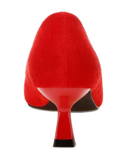 LONDON RAG Red Peyton Pointed Toe Pump