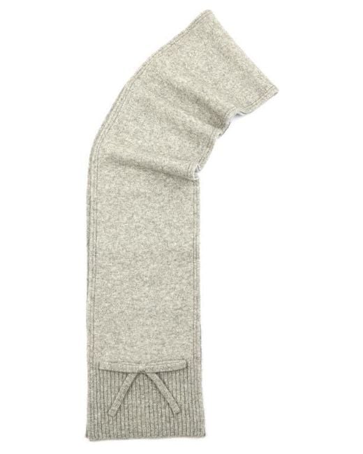 Kate Spade Gray Bow Wool Scarf