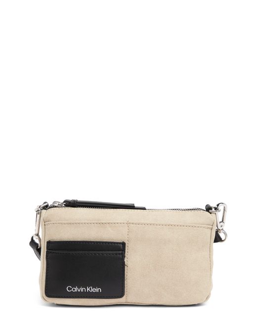Calvin Klein Jana Crossbody Bag In Tan At Nordstrom Rack in Natural for