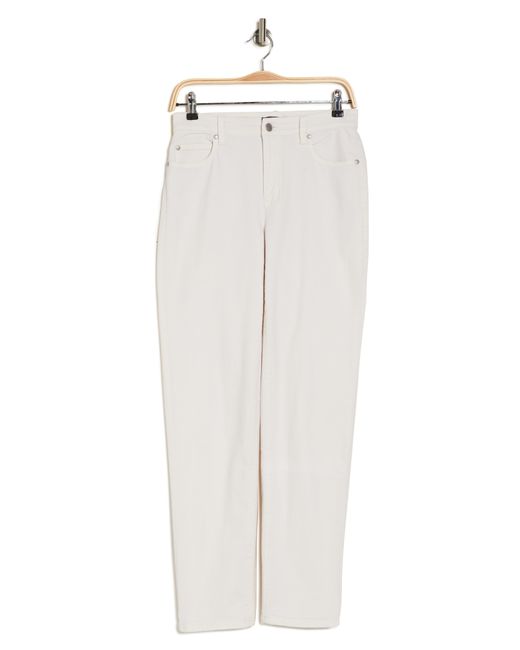 Eileen Fisher White High Waist Stretch Organic Cotton Slim Jeans