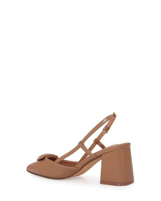 BERNESS Brown Slingback Pump
