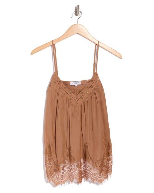 Ramy Brook Brown Cesca Lace Trim Camisole