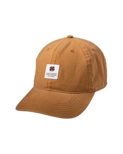 Black Clover Brown Zuma 3 Patch Baseball Cap for men