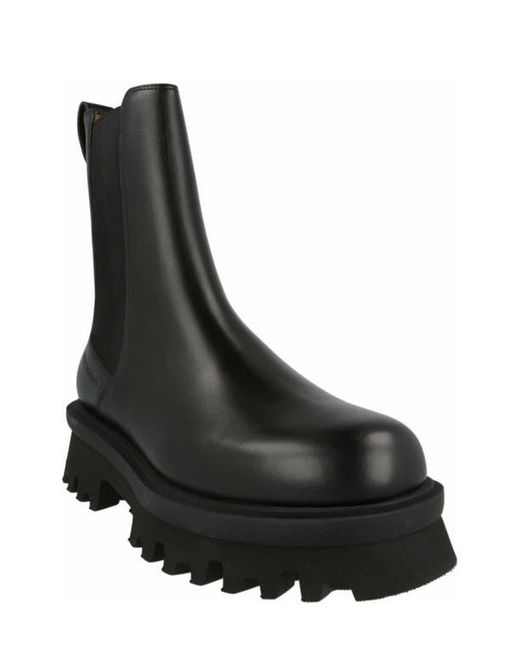 Ferragamo Black Flash Chelsea Boot for men