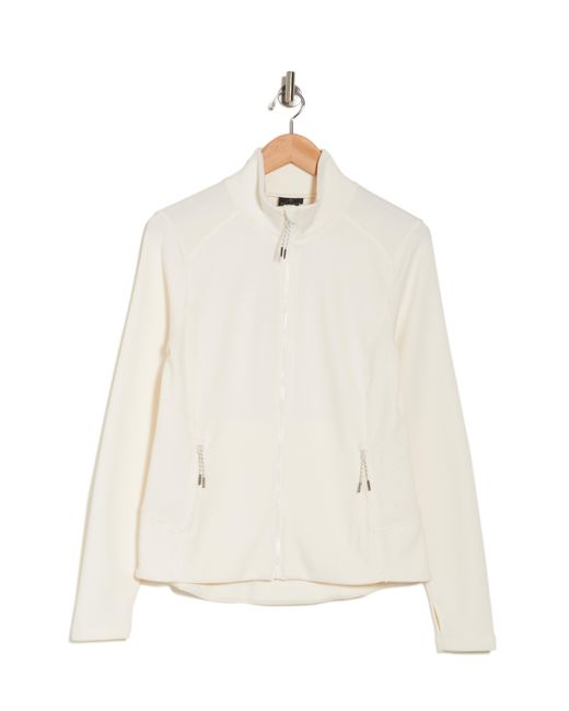 Balance Collection White Crescent Full Zip Jacket