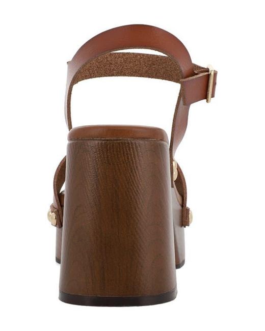 MIA Brown Electrah Platform Sandal