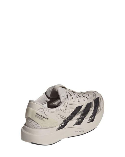 Adidas White Lightblaze Evo Solid Sneaker