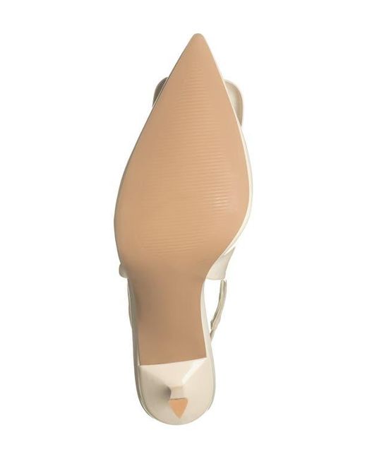 Steve Madden Gabbey Slingback Pump in White | Lyst