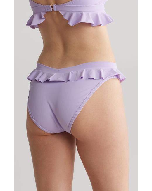 Hanky Panky Purple Ruffle Trim Bikini Bottoms