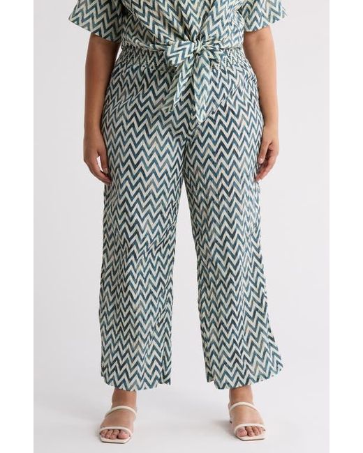 DR2 by Daniel Rainn Blue Smocked Pull-On Pants