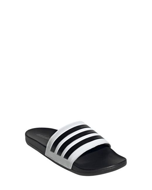 Adidas White Gender Inclusive Adilette Comfort Sport Slide Sandal