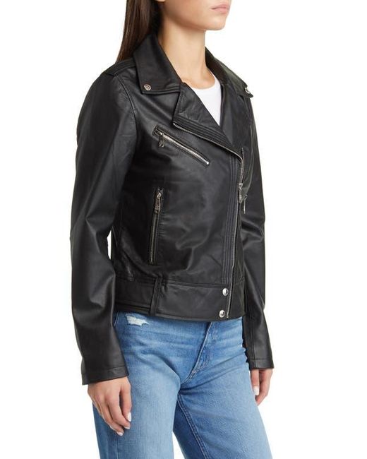 Sam Edelman Black Leather Moto Jacket