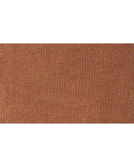 Faherty Brand Brown High-Waist Corduroy Wide-Leg Pants