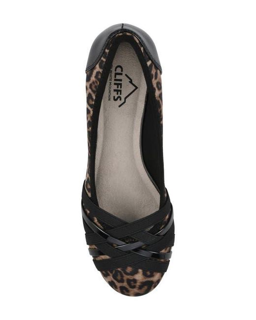 White Mountain Black Bowie Wedge Pump