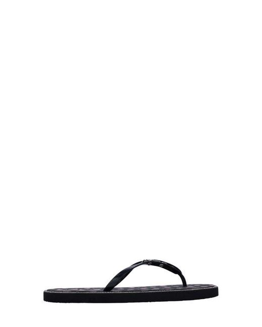 Bebe Black Peach Flip Flop