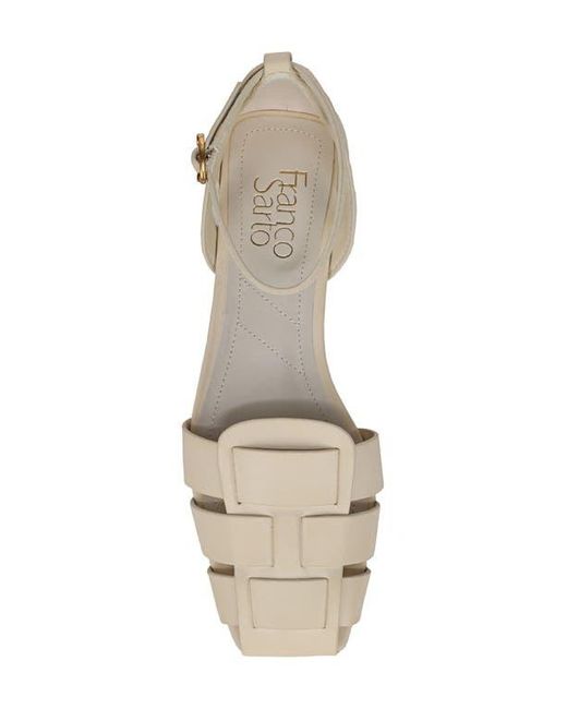 Franco Sarto White Taylon Fisherman Sandal