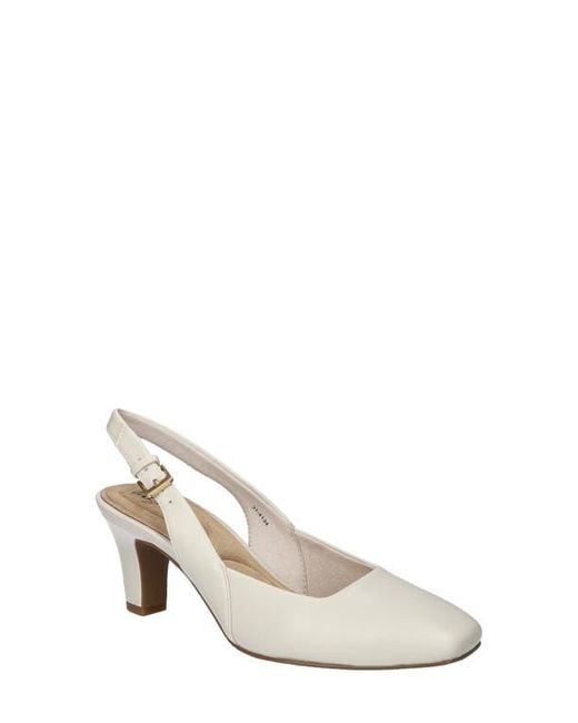 Easy Street White Ritsa Slingback Pump