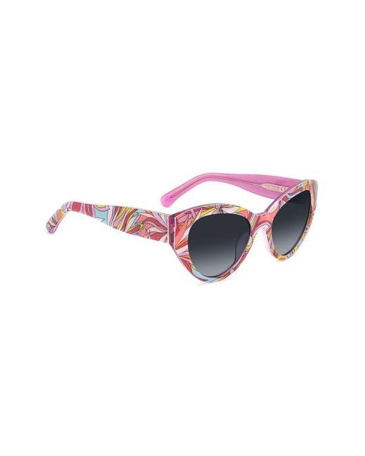 Kate Spade Blue Paisleigh 55mm Gradient Cat Eye Sunglasses