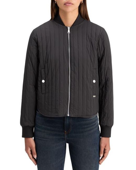 Scotch & Soda Yrachie Color Block Quilted Varsity Bomber Jacket in