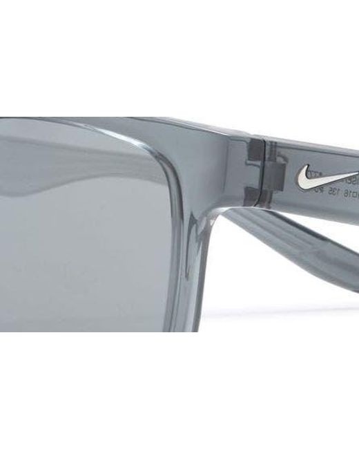 Nike Gray Cruiser 59mm Square Sunglasses for men