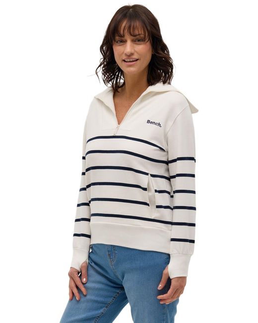 Bench Gray Nara Stripe Sweatshirt