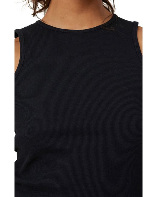 Cotton On Blue The One Variegated Rib Racerback Tank