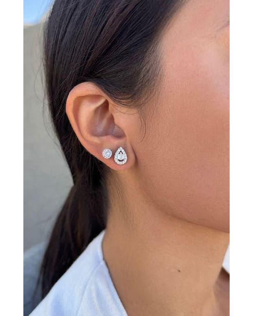 Adornia White Set Of 2 Assorted Cubic Zirconia Stud Earrings