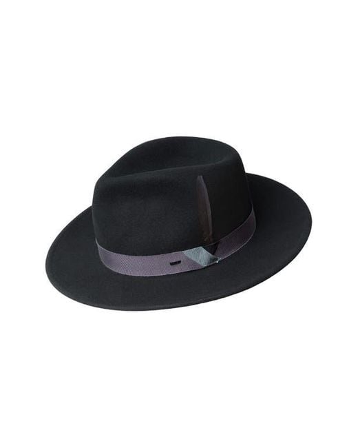 Bailey Black Kinns Felted Wool Fedora for men