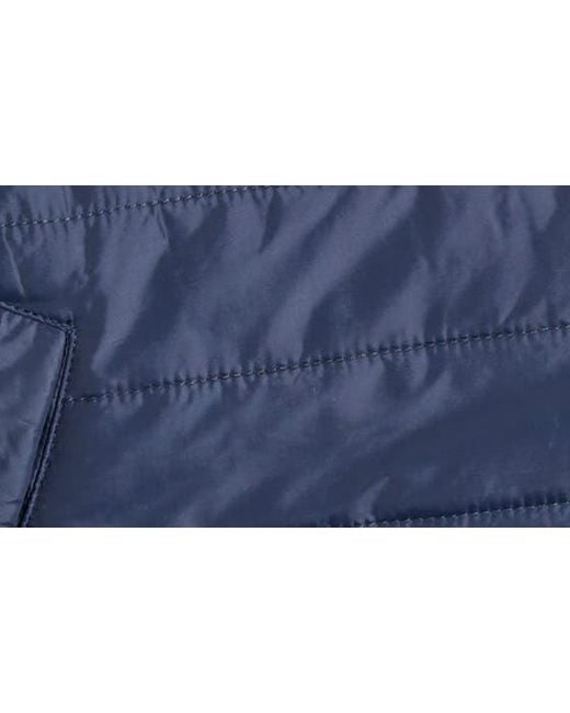 Dockers Blue Nylon Quilted Bomber Jacket for men