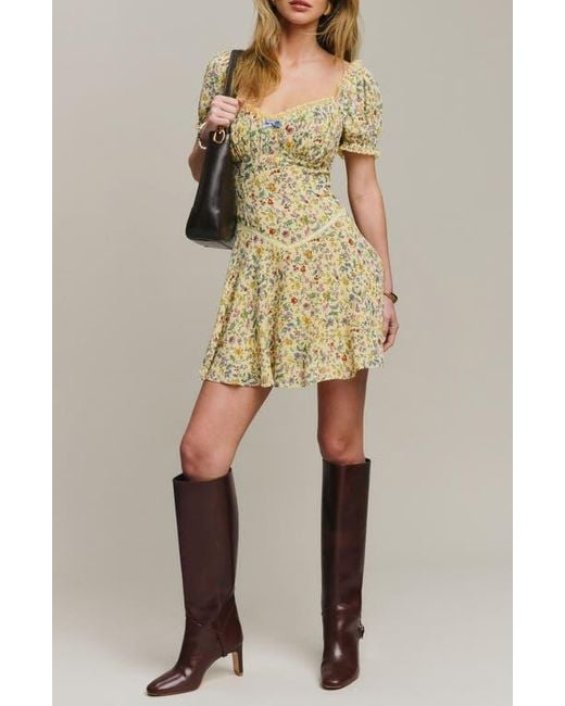 umgee mini dress Dreamy Days Puffy Sleeve Mini Dress Ivory / M