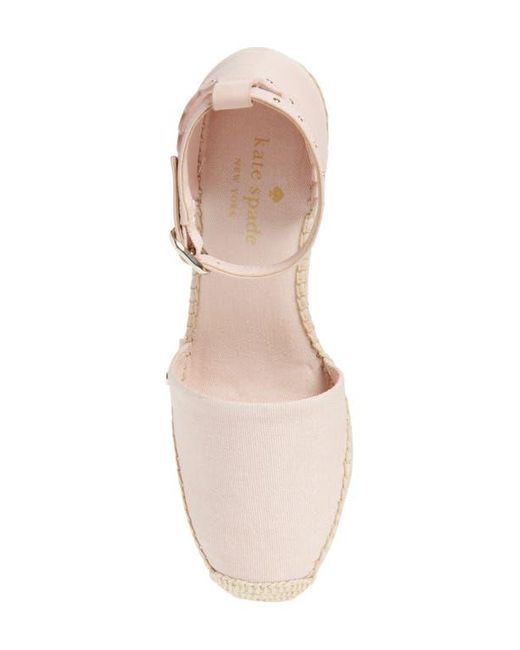 Kate Spade Pink Polly Espadrille Wedge Sandal
