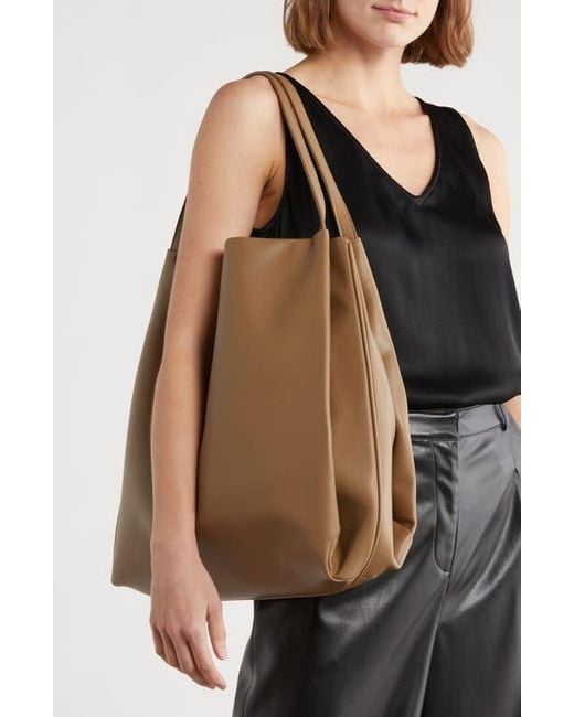 BCBGMAXAZRIA Brown Large Draped Tote