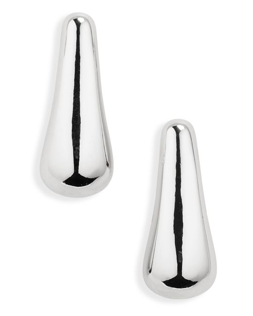 Nordstrom White Polished Droplet Stud Earrings