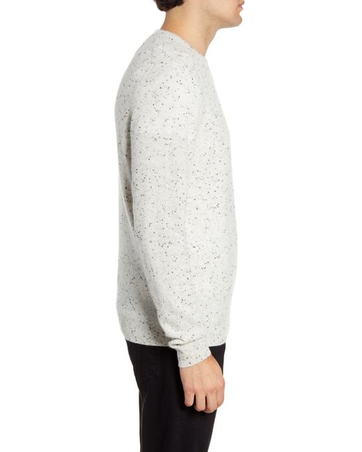 Nordstrom White Cashmere Crewneck Sweater for men
