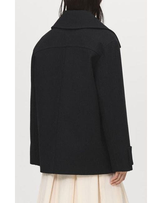 Mango Black Goya Double Breasted Blazer