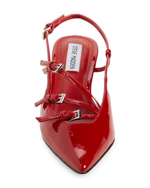 Steve Madden Modern Slingback Pump in Red | Lyst