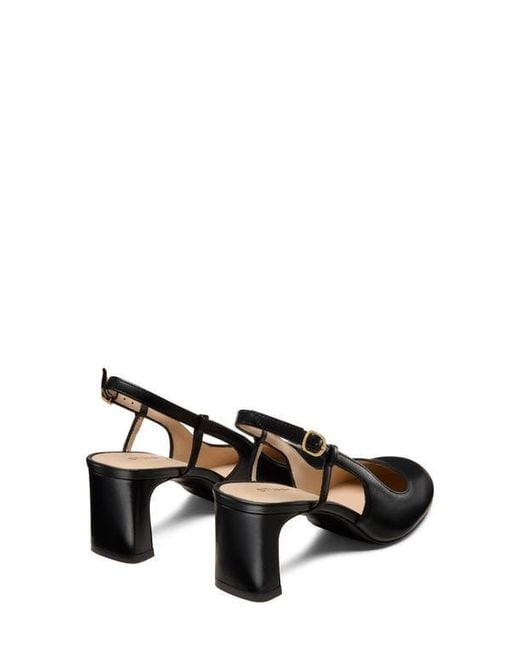Stuart Weitzman Black Babette Slingback Pump