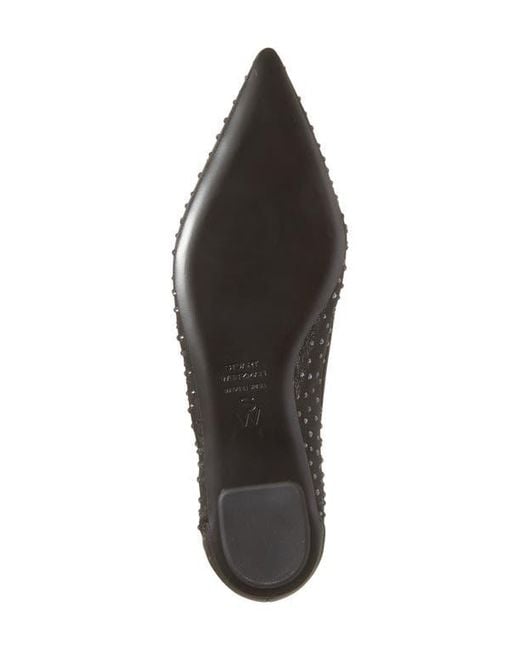 Stuart Weitzman Blue Emilia Mesh Flat