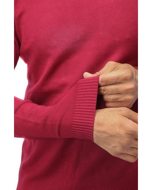 Xray Jeans Red Mock Neck Knit Sweater for men