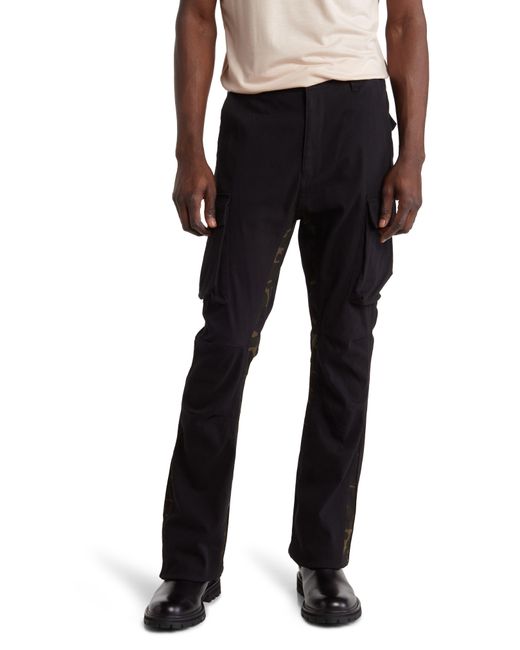 American Stitch Black Twill Stacked Leg Pants for men