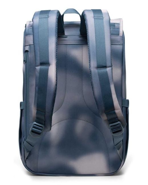 Herschel Supply Co. Blue Little America Recycled Polyester Mid Backpack