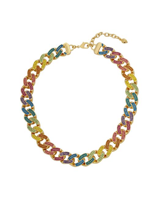 Kurt Geiger Metallic Rainbow Chain Necklace