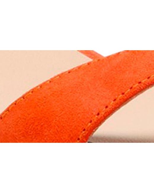 Stuart Weitzman Red Nudist Wrap Sandal