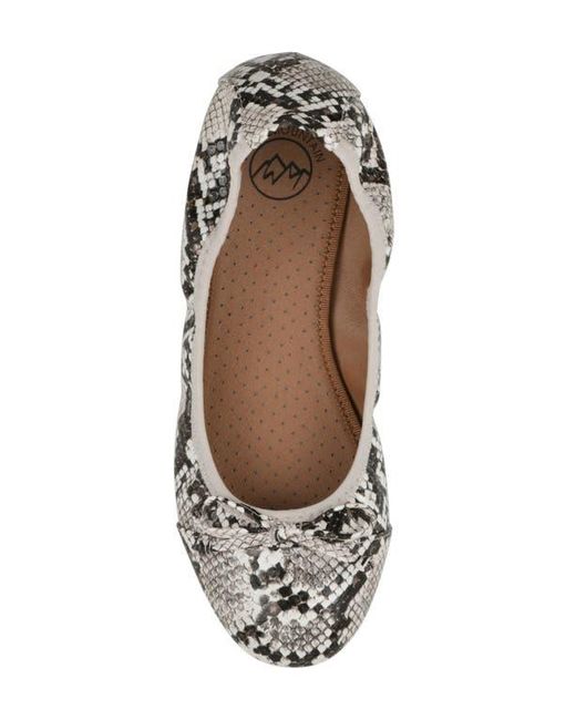 White Mountain Metallic Sunnyside Ii Ballet Flat