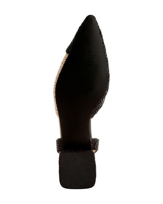 Rag & Co Black Kinjay Slingback Pump