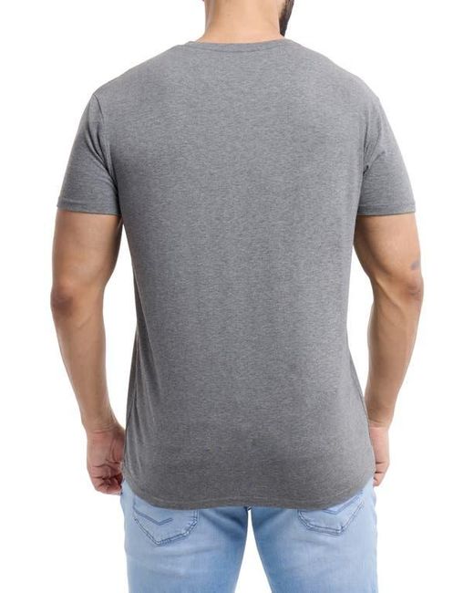 Xray Jeans Gray Short Sleeve Henley for men