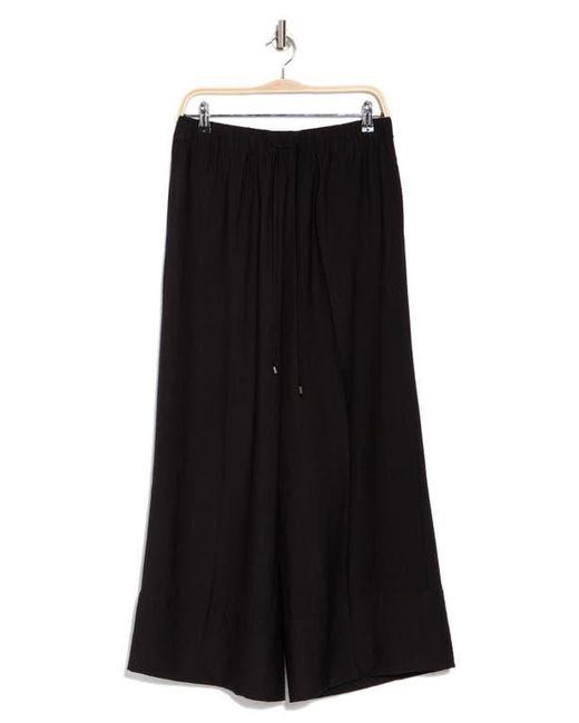 Adrianna Papell Black Drawstring Easy Pants
