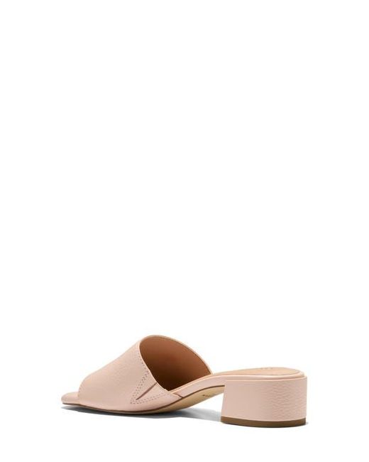 Cole Haan Pink Calli Single Band Block Heel Slide Sandal